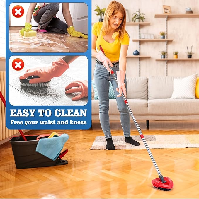 2 Green Mop +2 White Mop Heads