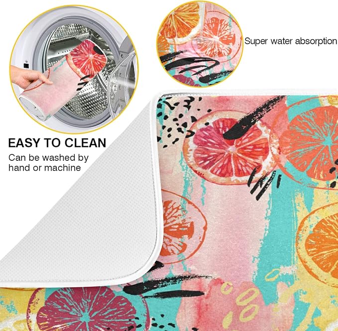 18 Colorful lemon and orange slices