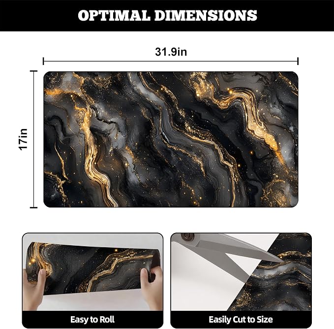 Black Gold Marble