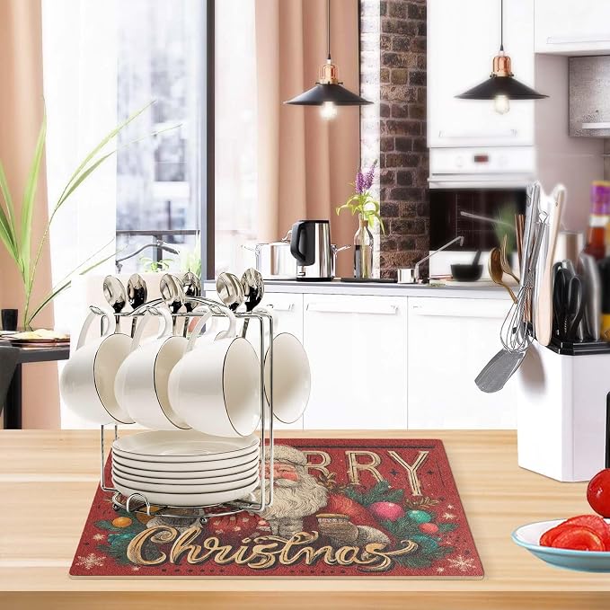 Retro Christma Santa Claus Red