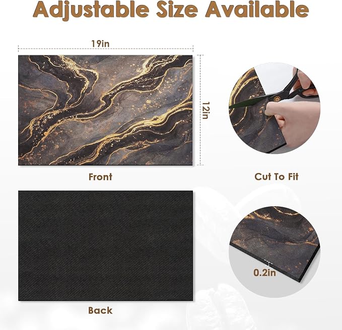 Marble Black Gold Abstract