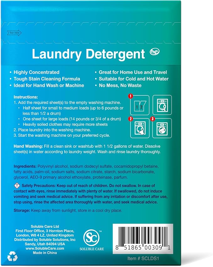 Laundry Detergent Sheets + Sample Pack