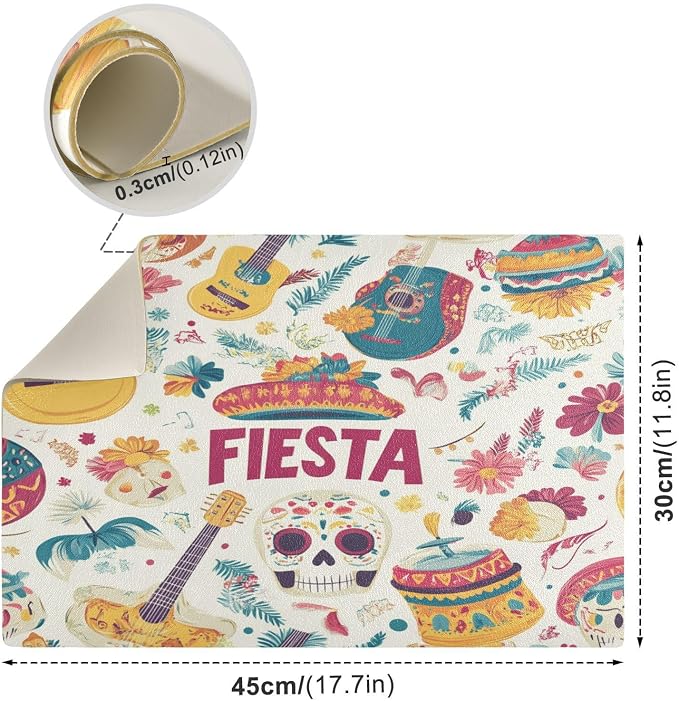 White Fiesta Guitars Skulls Hats
