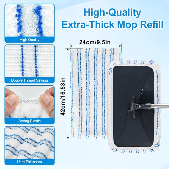Blue & White Mop Pad