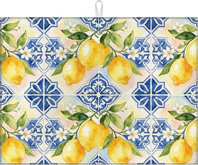 Lemon Blue Tiles