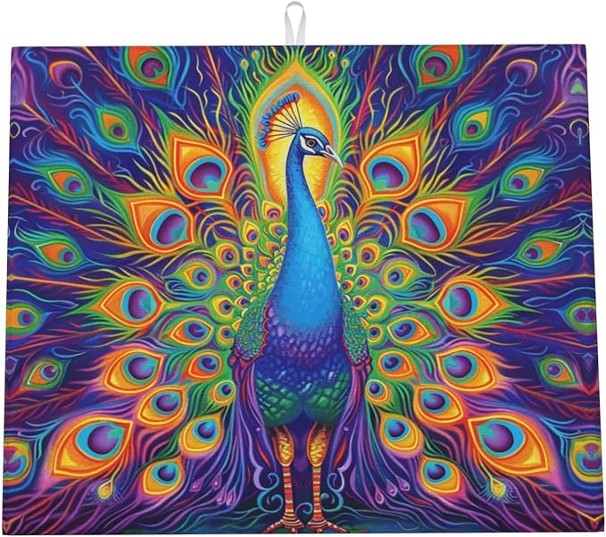 Colorful Peacock Feathers
