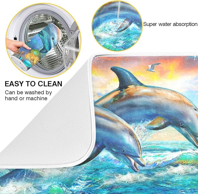 Dolphin Watercolor Summer