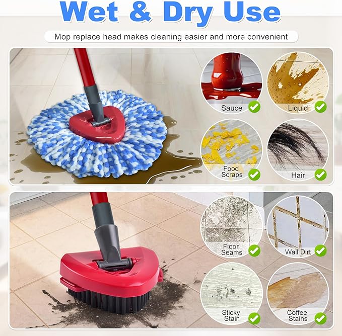 3mop Head and 2 Scrubber