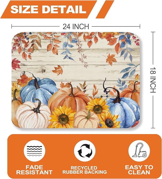fall pumpkins-blue