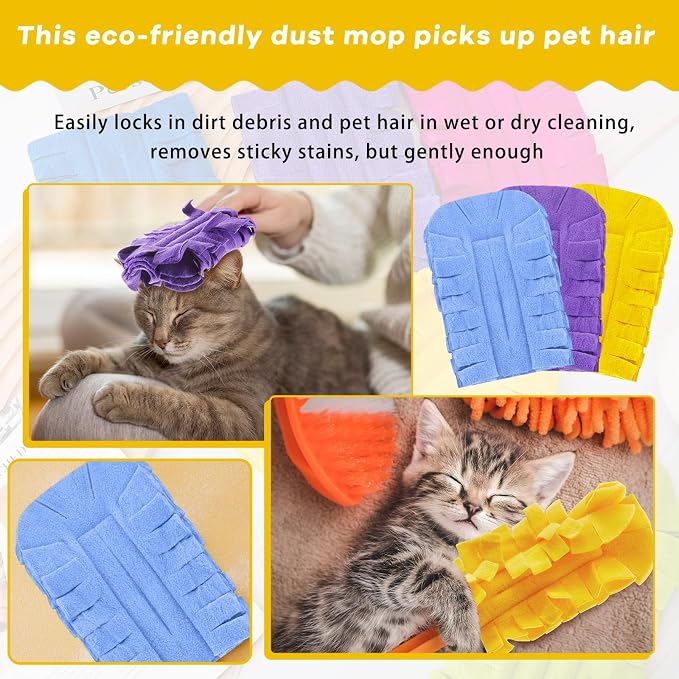 Purple, Light Blue, Yellow