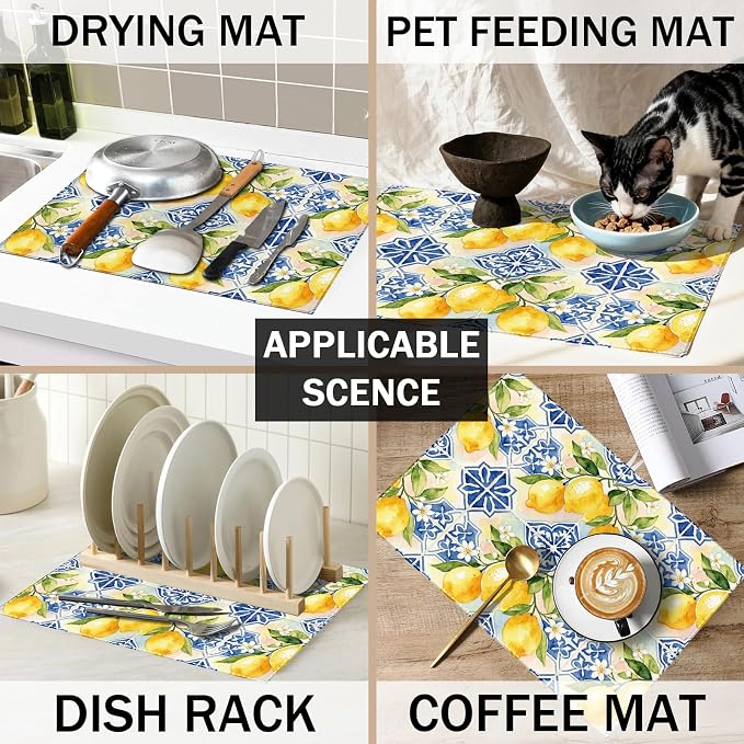 Lemon Blue Tiles