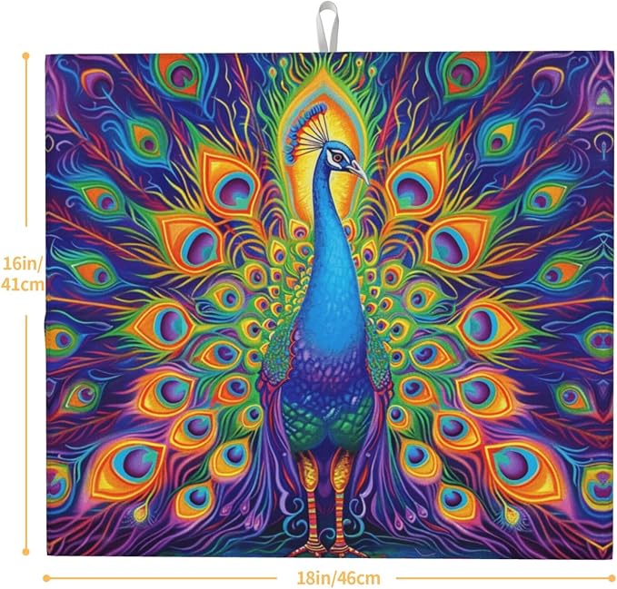 Colorful Peacock Feathers