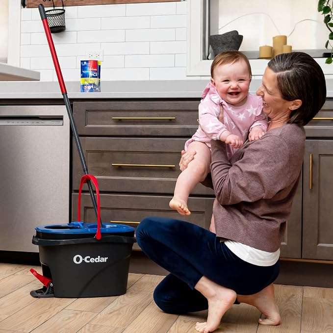 Rinseclean Spin Mop & Bucket + 3 Extra Refills