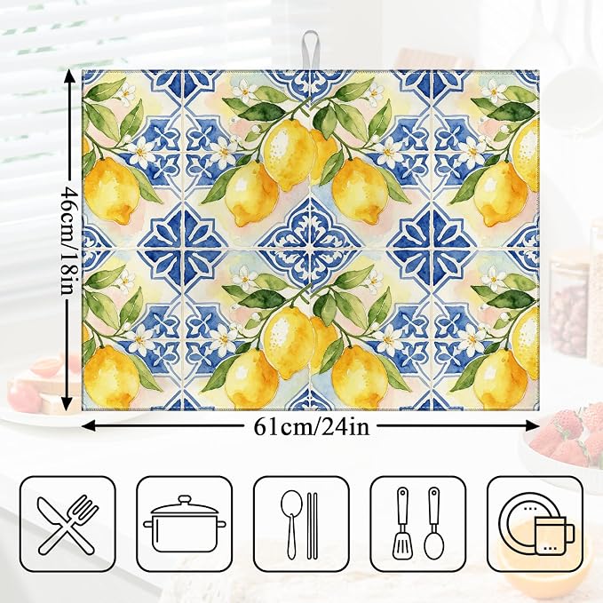 Lemon Blue Tiles