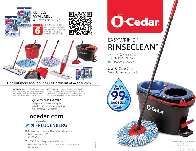 Rinseclean Spin Mop & Bucket