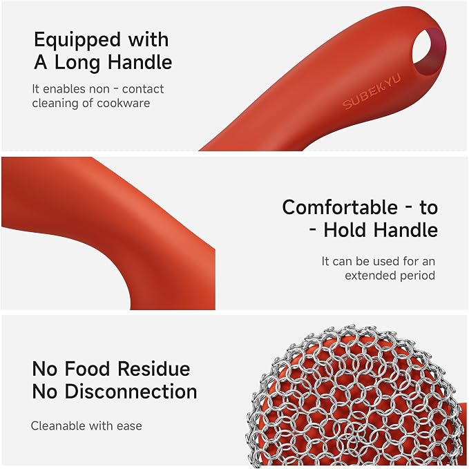 Red Scrubber + Scraper