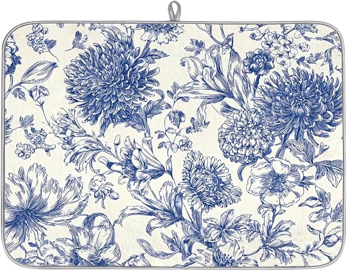 Vintage Blue Flowers