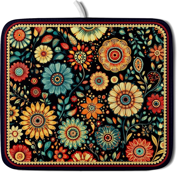 Boho Floral Black