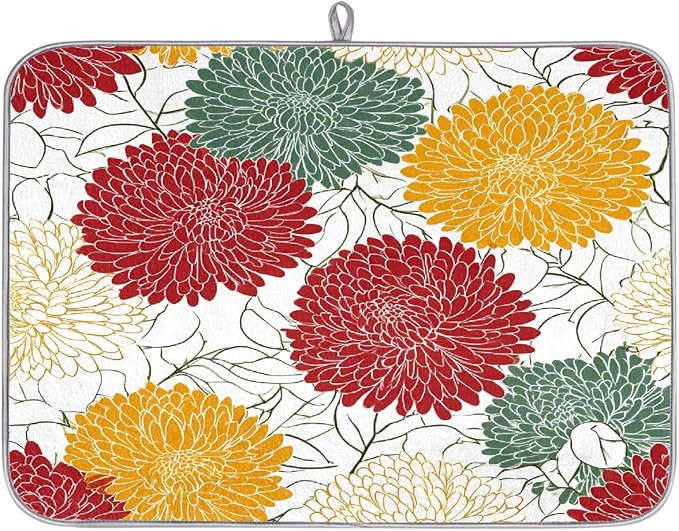 Red Biege Yellow Chrysanthemum