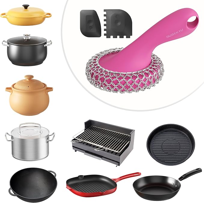 Pink Scrubber + Scraper