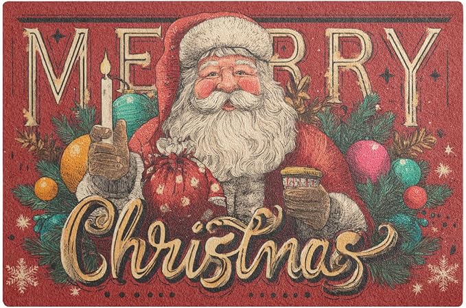 Retro Christma Santa Claus Red