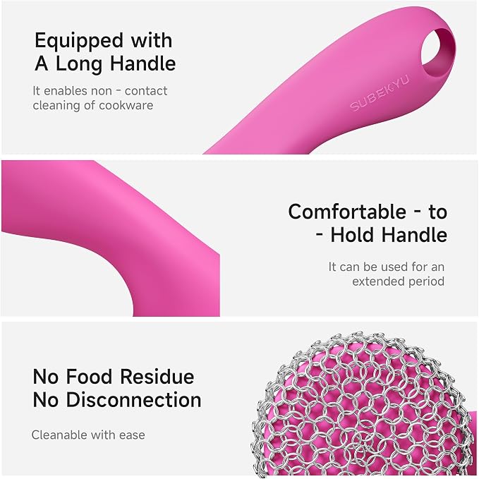 Pink Scrubber + Scraper