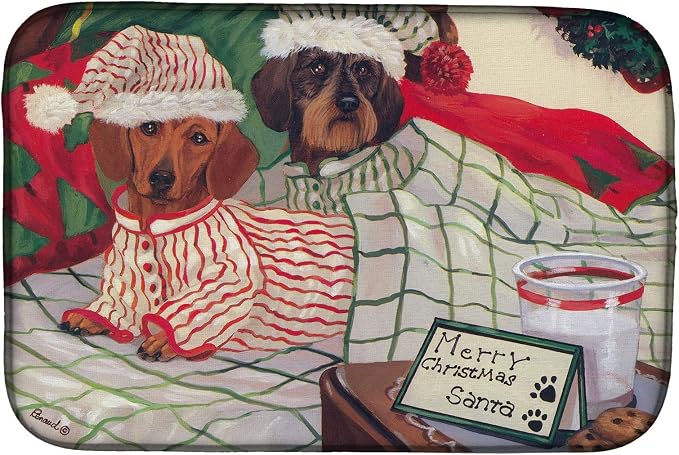 Dachshund Christmas Waiting for Santa