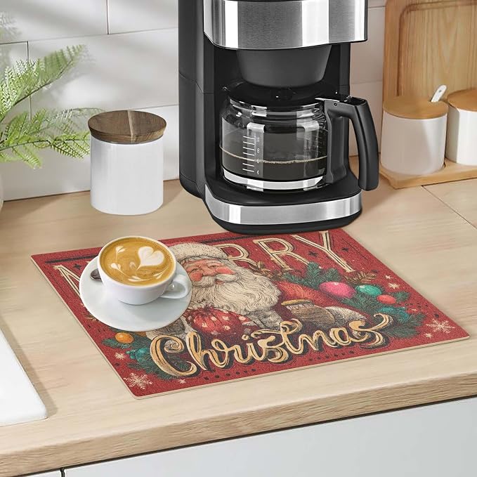 Retro Christma Santa Claus Red