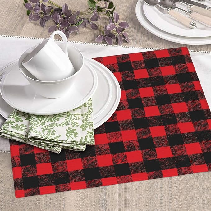 Red Black Buffalo Plaid