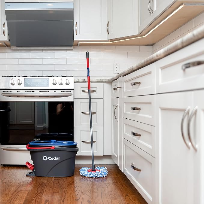 Rinseclean Spin Mop & Bucket + 3 Extra Refills