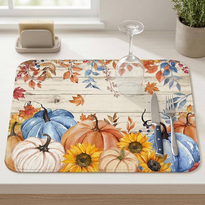 fall pumpkins-blue