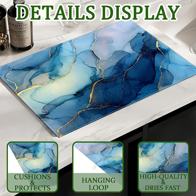 Blue Gold Marble