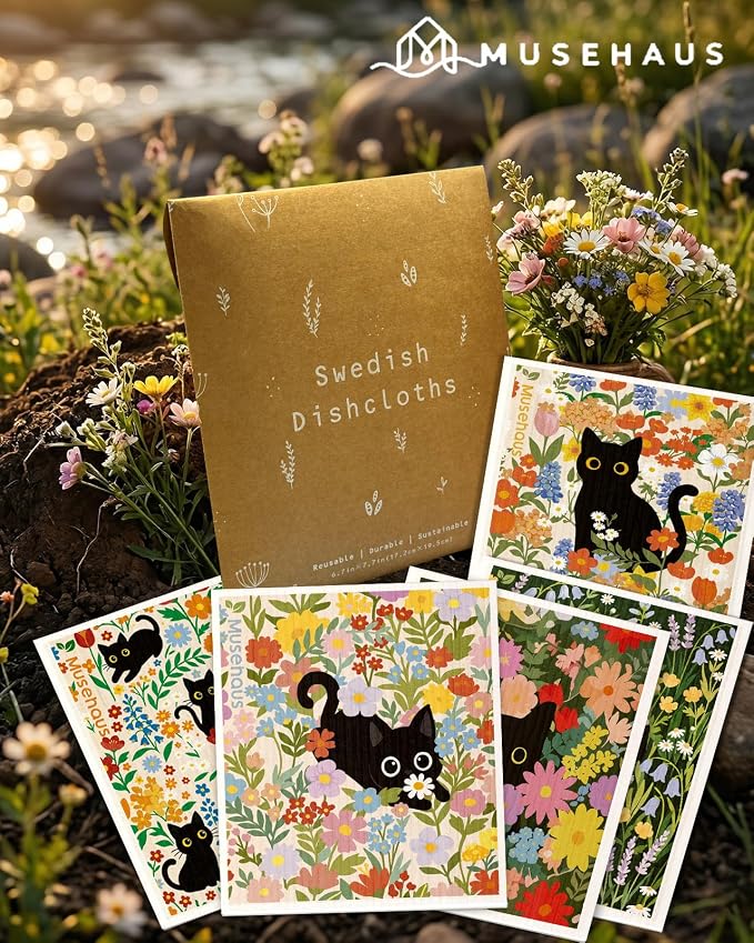 Cat in Flowers