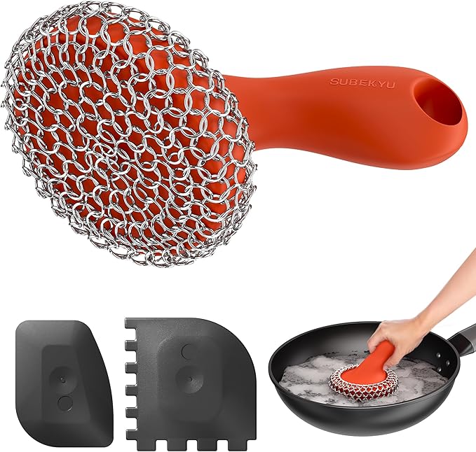 Red Scrubber + Scraper