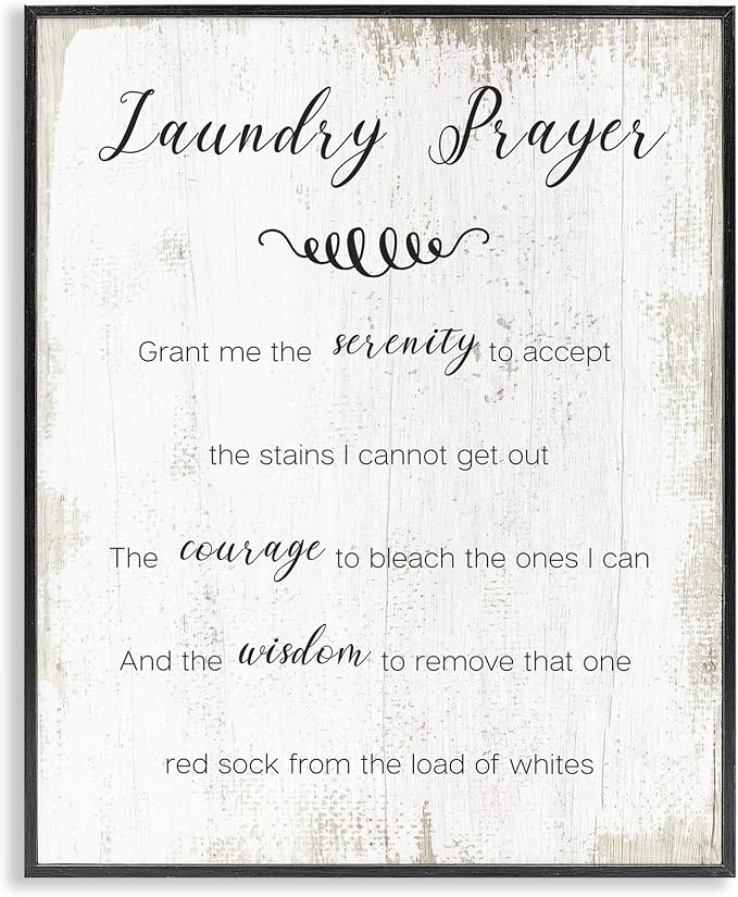 Laundry Prayer Serenity