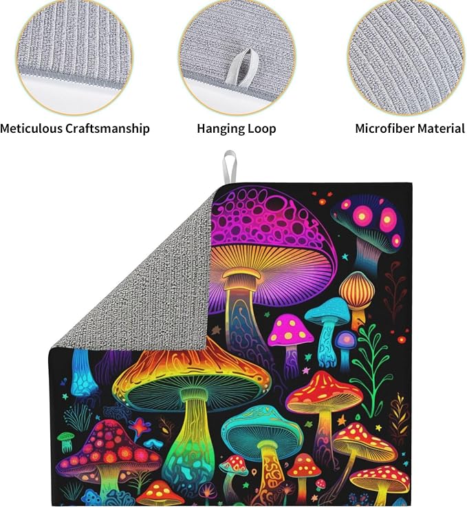 Trippy Neon Shroom Mushroom