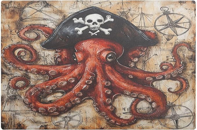 Octopus Pirate and Compass
