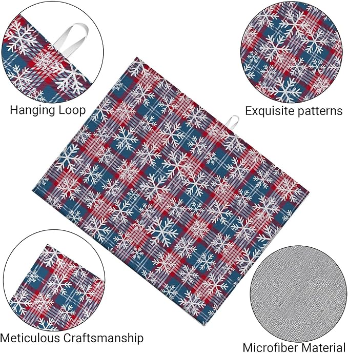 Christmas Checkered Snowflakes