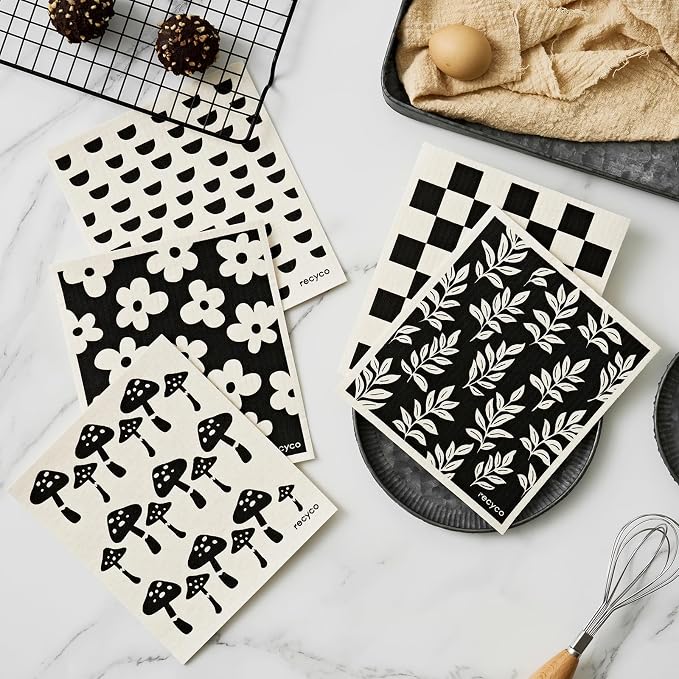 Black & White Mystic Meadows-5 Pack