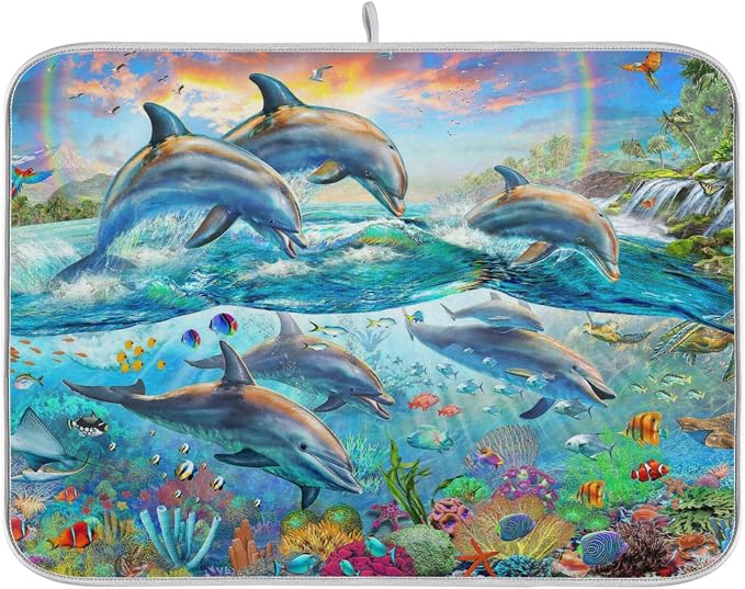 Dolphin Watercolor Summer
