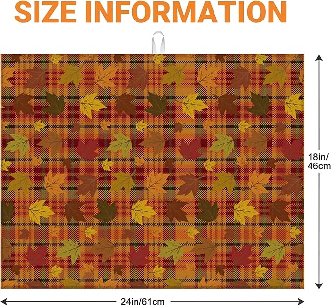 Autumn Maple Leaf Plaid