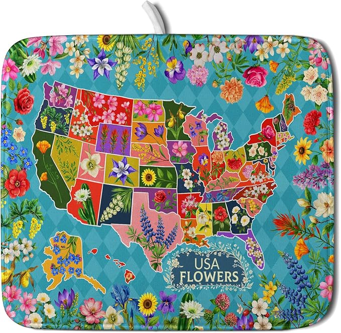 Flower Map Green