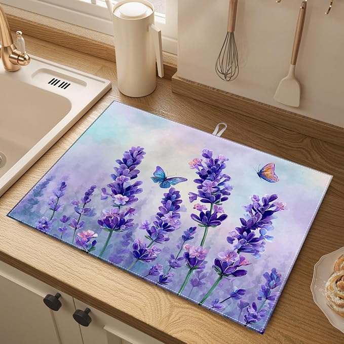 Watercolor Lavender Purple Flower