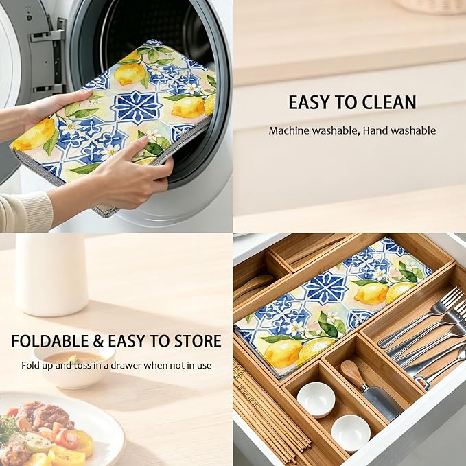 Lemon Blue Tiles