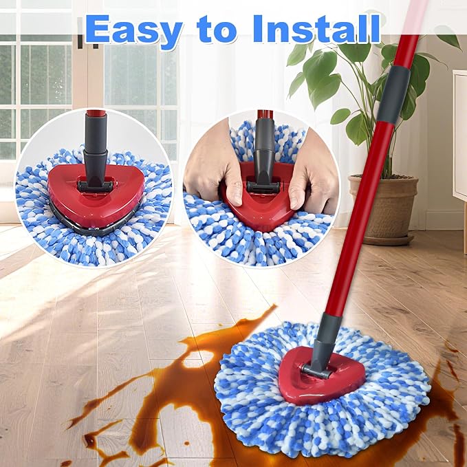 Blue-5mop Head and 2 Scrubber