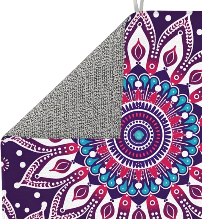 Purple Mandala Boho Floral