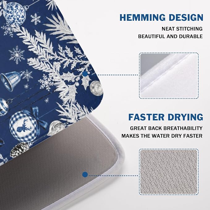 Christmas-blue snow