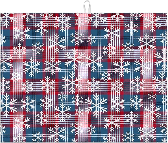 Christmas Checkered Snowflakes