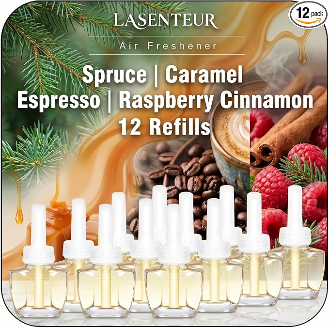 Spruce, Caramel, Espresso, Raspberry Cinnamon