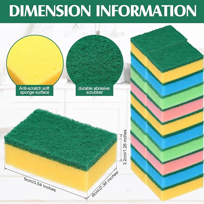 Blue, Green, Pink, Yellow